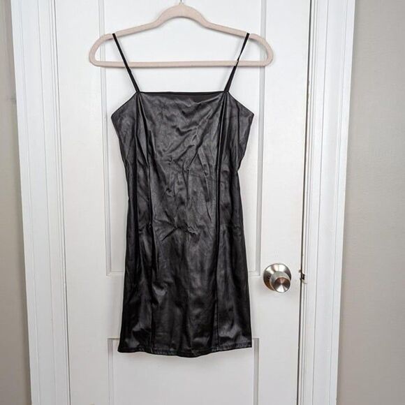Windsor | Faux Leather Mini Dress Size Small - Picture 1 of 4